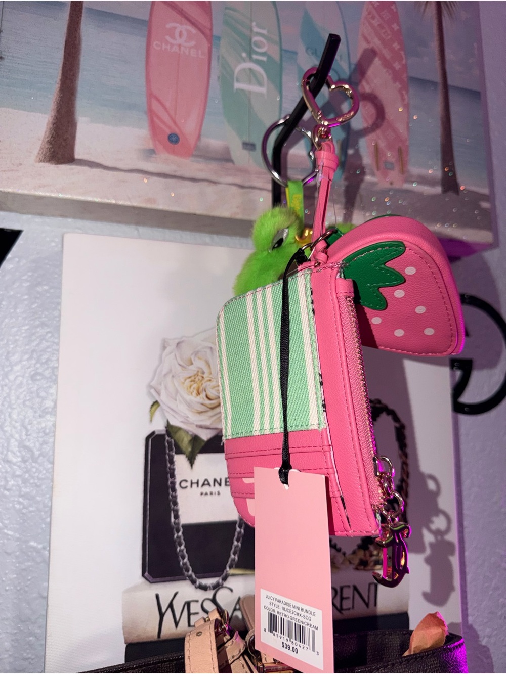 Juicy - Paradise Mini Bundle - Retro Green/Cream - NWT - Picture 6 of 7
